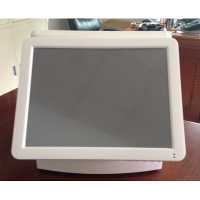 15'' All in one POS terminal machine capacitive touch screen dual screen