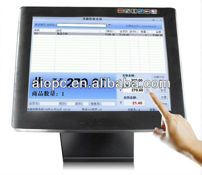 15" cash pos register/pos recording box/pos distributing