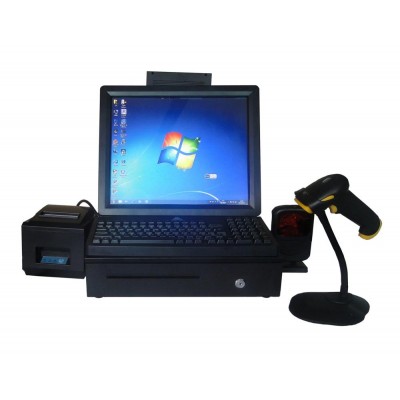 touch screen pos terminalpos computer/ cash register with 80mm pos printer cash drawer for retail/restaurant pos system